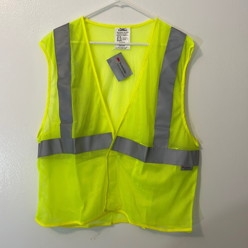 Condor mesh vest protective clothing yellow large NWT